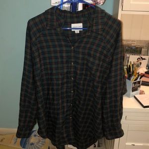 oversized american eagle flannel